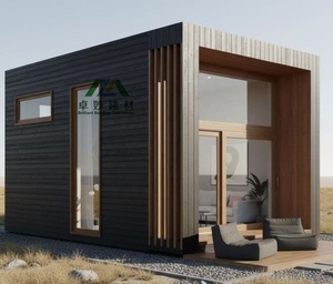 Cabane en bois préfabriquée moderne et contemporaine, écologique, alimentée <span class=keywords><strong>à</strong></span> l'énergie solaire, durable, imperméable, pour hôtel, appartement - Product Image 2
