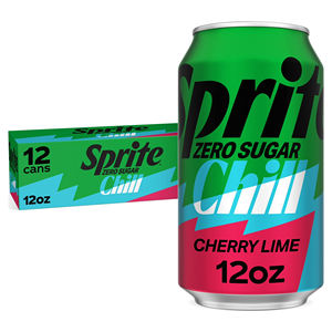 Refresco Spritee Chill Zero Sugar Sabor Cereza y Lima, Latas de 12 oz, Paquete de 12, Bebida Refrescante con Sabor Natural, Suministro al por Mayor - Product Image 1