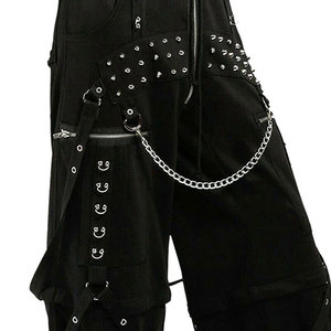Pantalones de Moda para Mujer, Estilo Gótico Oscuro, con Cadena Convertible en el Tobillo, Estilo Punk Rock, 2026 - Product Image 4