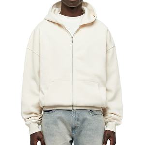 Sweat à capuche à fermeture éclair Baggy personnalisé épais Sweats à capuche à fermeture éclair pour hommes Sweats à capuche à fermeture éclair complète Sweats à capuche épais - Product Image 1