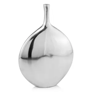 Vase à fleurs en fer artisanal de qualité supérieure pour les maisons de luxe, design côtier élégant et poli, écologique, fait à la main, Zahid Exports - Product Image 3