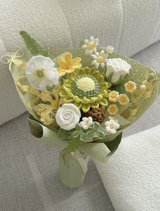 Nouveau bouquet de roses artificielles faites à la main, grandes, en crochet tricoté avec du fil, pour mariage, Saint-Valentin ou cadeaux de Noël - Product Image 4