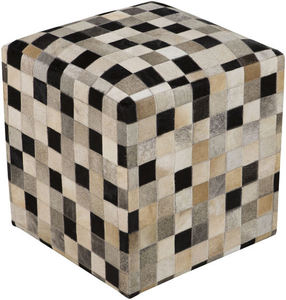 Tabouret en cuir de vachette en gros, confortable, fait à la main, produit de manière éthique, finition naturelle, meubles, exportation, approvisionnement en Inde pour le meilleur - Product Image 2