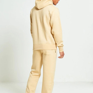 Wholesale Custom 100% Polyester Cotton Printed Technics Heavyweight <b>Zip</b>-<b>Up</b> Tracksuit Set for Men Solid Pattern Design - Product Image 4