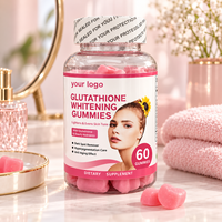 Gummies de beauté au glutathion et au collagène pour éclaircir la peau des adultes