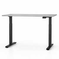 Bureau debout électrique moderne en acier robuste, cadre réglable en hauteur, poste de travail assis-debout, capacité 70 kg, ergonomique pour le bureau