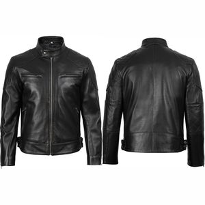 Chaqueta bomber de piel de oveja personalizada de Calidad única superventas, chaqueta de cuero de alta calidad - Product Image 1