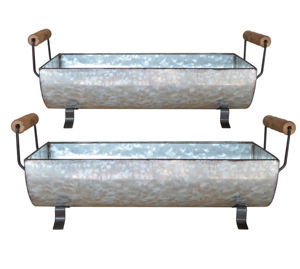 Planteur en métal de finition antique décoratif poli brillant de vente élevée pour des jardinières de style unique de pots de jardin fournies par l'Inde - Product Image 5