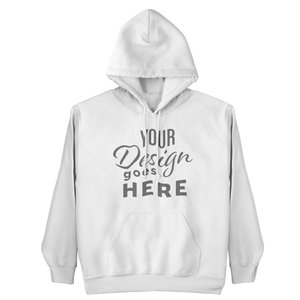 Sweat-shirt à capuche pour homme, 100% coton, pull-over, écologique, imprimé sur mesure, doublé - Product Image 1