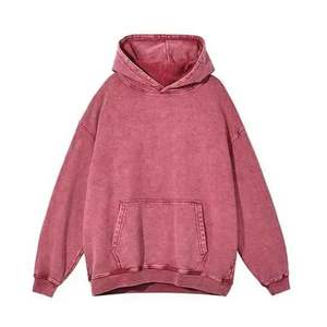 Custom Men's Vintage Acid Wash <b>Hoodie</b> Oversized Cotton Distressed Stone Pattern Zip Detachable Faux <b>Fur</b> Breathable Winter - Product Image 5