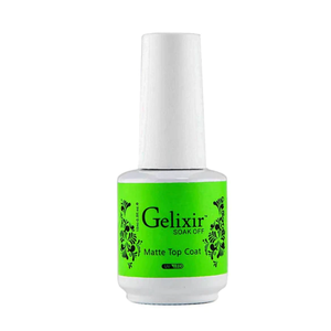 GELIXIR Gel Professionale A.G.A UV per Unghie, Top Coat Opaco e Base Coat per Nail Art, Fornitura in Bottiglia Singola - Product Image 1