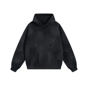 Ropa de calle de moda Sudadera con capucha Hombres Sudaderas con capucha con logotipo desgastado Material cómodo Moda Ropa diaria Hombres Sudaderas con capucha con logotipo desgastado - Product Image 2