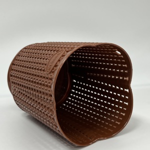 Cesta redonda apilable colorida PP moldeado por inyección OEM/ODM Hecho en Vietnam Diseño lindo Cesta redonda ecológica - Product Image 3