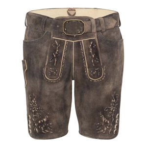 Lederhosen bavarois antique | Shorts en cuir vintage allemands traditionnels pour hommes | Fournisseur de tenues Oktoberfest - Product Image 1