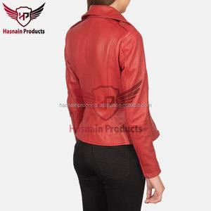 Chaquetas de Cuero de Piel de Oveja de Primera Calidad para Mujer, Personalizadas OEM ODM, Transpirables, Impermeables, Resistentes al Viento, Colores Modernos, Tallas Personalizadas - Product Image 5