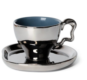 Meilleure Qualité En Acier Inoxydable Brillant Poli Tasse À Thé Soucoupe Et Cuillère Pour La Maison Hôtel Et Restaurant Servant Tasse À Thé - Product Image 3