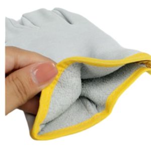 Venta caliente logotipo personalizado grano de vaca guantes de trabajo de cuero suave para los conductores para trabajar detrás del volante - Product Image 4