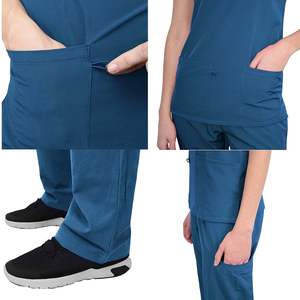 Conjuntos de uniformes médicos de enfermería personalizados al por mayor, trajes médicos de hospital de algodón, pantalones para correr, ropa elegante unisex - Product Image 6