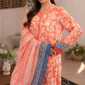 ชุดคุर्ตา ชัลวาร์ ผ้าฝ้ายเนื้อนุ่ม รับผลิตแบบ OEM/ODM คอลเลคชั่นฤดูร้อน 2025 ชุดเดรสพิมพ์ลาย - Product Image 2