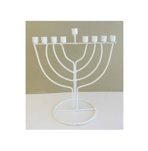 Metal European Wedding Home Decoration Christmas <b>Lighting</b> Hanukah Menorah 9-<b>Branch</b> High Quality Menorah Jewish Candle Holder - Product Image 5