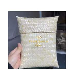Bolsa tejida de bambú personalizable de alta calidad, bolsa de regalo de Material de ratán para eventos, venta al por mayor de Vietnam, fabricante en stock 2025 - Product Image 1