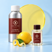 Huile Essentielle de Citron Premium, Citrus Limon, Pressée à Froid, Éclat de Peau, Aromatique, Désodorisant Textile, Nettoyant pour Sols