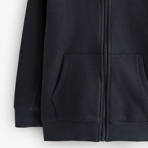 Sweat-shirts à fermeture éclair avec impression de logo personnalisée de haute qualité, couleur unie pour un confort optimal, manches longues avec capuche réglable - Product Image 3