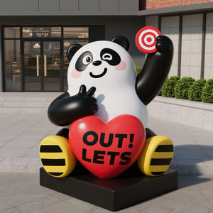 ประติมากรรมรูปสัตว์ขนาดใหญ่สำหรับตกแต่งภายนอกอาคาร ห้างสรรพสินค้า ผนังภายนอก หลังคา แผนกต้อนรับ  งานประติมากรรมไฟเบอร์กลาส รับสั่งทำ - Product Image 4