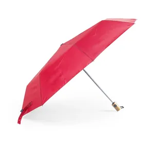 Ombrello Keitty in RPET con Manico in Bambù, Gadget Promozionale Sostenibile - Product Image 2