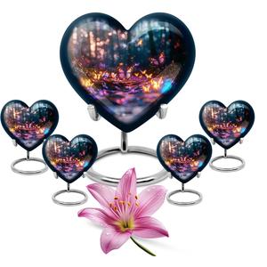 ชุดคอมโบสไตล์อเมริกันที่สวยงาม5ชิ้นผีเสื้อ10นิ้วโกศและชุดโกศของที่ระลึก4ชิ้นพร้อมวิวที่น่าทึ่ง - Product Image 1