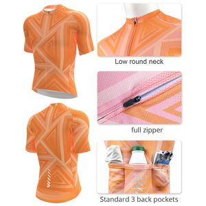Concevez votre propre maillot de cyclisme pour homme à manches longues, style fermeture éclair intégrale, poches arrière, options de personnalisation de l'équipe, options OEM - Product Image 3
