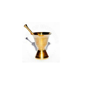 Ensemble de mortier et de pilon en pierre de laiton naturel de bonne conception et produit de Offre Spéciale de prix bon marché de taille personnalisée - Product Image 6