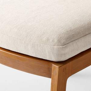 Cravanga Outdoor <b>Chair</b> with <b>Teak</b> and Rope Backrest Custom Color Cushion by Aqmafurniture Jepara Indonesia for Dining Hotel Use - Product Image 5