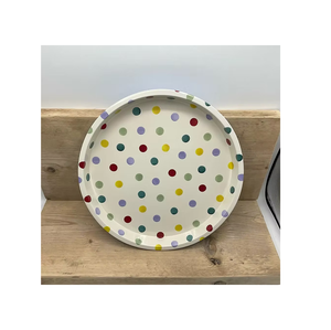 Plato de vajilla y cubiertos de porcelana con estampado de almohadilla para el hogar para utensilios de cocina y restaurantes - Product Image 1