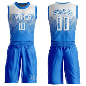 Uniformes de baloncesto para hombre de último diseño, uniforme de baloncesto bordado cosido con nombre y número de color personalizado - Product Image 1