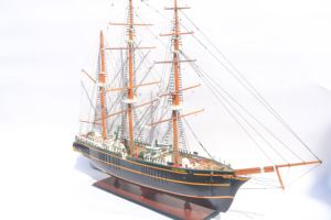 Maqueta de Barco de Madera Estilo Náutico Sigyn, Pintada a Mano, con Características Regionales Europeas, Decoración Feng Shui para el Hogar - Product Image 4