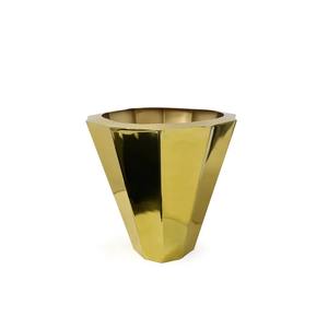 Vase à fleurs en métal texturé de qualité supérieure pour une embellissement intérieur élégant et une belle vitrine décorative pour les fleurs - Product Image 6