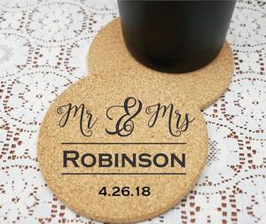 Posavasos Redondos Clásicos Ecológicos Personalizados, Posavasos de Madera Extra Gruesos de 4 Pulgadas de Diámetro, Reutilizables con Borde - Product Image 6