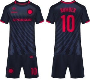 2023 nouveauté uniforme de football personnalisé ensemble en gros qualité thaïlandaise hommes et femmes maillot enfants chemise automne saison dernière conception - Product Image 1