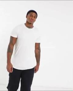 Venta al por mayor de camisetas con cuello redondo y logotipo personalizado Premium Drop Shoulder Pullover 3D bordado impresión sólida para Polos 180 gramos de punto - Product Image 6