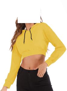 Sweat à capuche confortable pour femmes respirant 100% coton Anti-rides Anti-boulochage hiver doublé automne polaire Polyester à la mode - Product Image 5