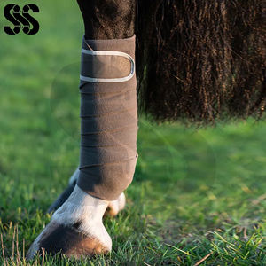 Bandages de jambe en polaire personnalisés pour chevaux, protège-jambes d'entraînement pour chevaux, bandages de protection durables, fermeture à boucle et crochet, anti-collision - Product Image 2