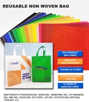 Cadeau promotionnel sac à provisions taille personnalisée robuste pressage à chaud non tissé sac en gros