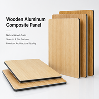 Panneau composite en aluminium Alucobond à grain de bois 3mm 4mm, plaque ACP PVDF, panneau ACM, signalétique, revêtement mural extérieur