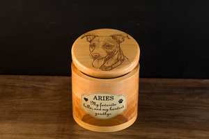 Wood Pet Urn For <b>Ashes</b> <b>Dog</b> Cat Box Personalized Cremation Casket Engraved Bespoke Small Medium Large - Product Image 2