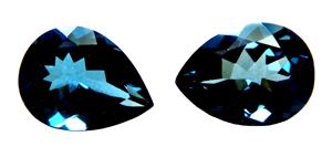 ลูกแพร์เหลี่ยมเพชรพลอยบุษราคัมสีฟ้าฟ้าเทรนด์ตัดหลวมปรับขนาดอัญมณีแท้จากอินเดีย - Product Image 2