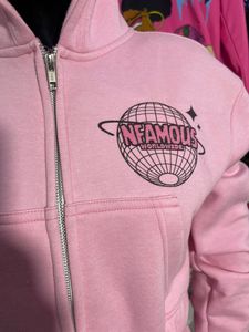 Conjunto de Sudadera con capucha de lana para mujer, Jersey de algodón Premium personalizado de fabricante de ropa, conjunto de Sudadera con capucha y serigrafía de peso pesado de alta calidad - Product Image 2