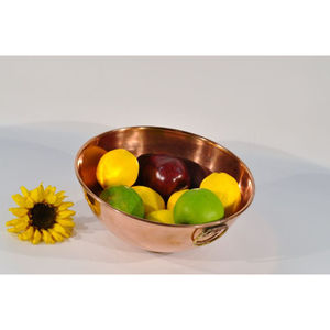 Cuenco de sopa de comida de Metal de mesa martillada de cobre, diseño moderno clásico, cuenco redondo de Metal de gran tamaño para comida y postre - Product Image 4