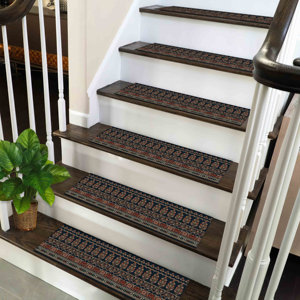 Printed <b>Rug</b>: Modern Ethnic Bohemian <b>Navy</b> <b>Blue</b> Pet Friendly,Goblen - Product Image 3