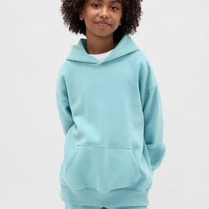 Sweat à capuche chaud pour enfants, polaire doux, tenue décontractée pour filles, vêtements confortables pour tous les jours, vêtements d'hiver tendance, haut élégant - Product Image 2